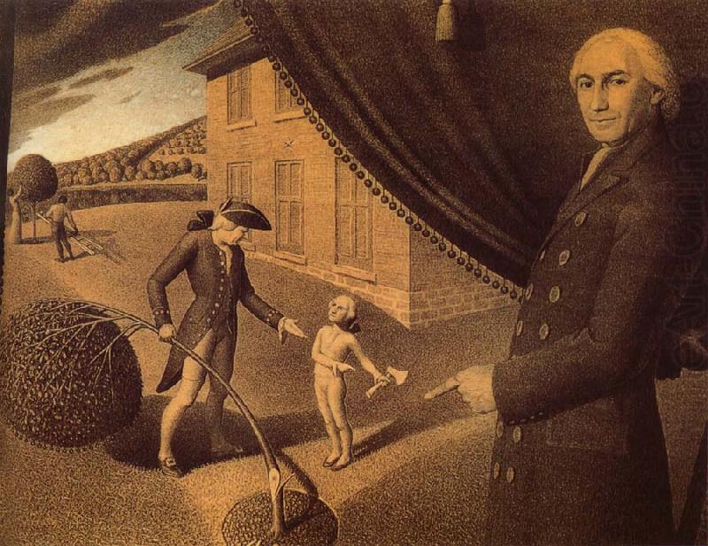 Grant Wood Fabrication china oil painting image